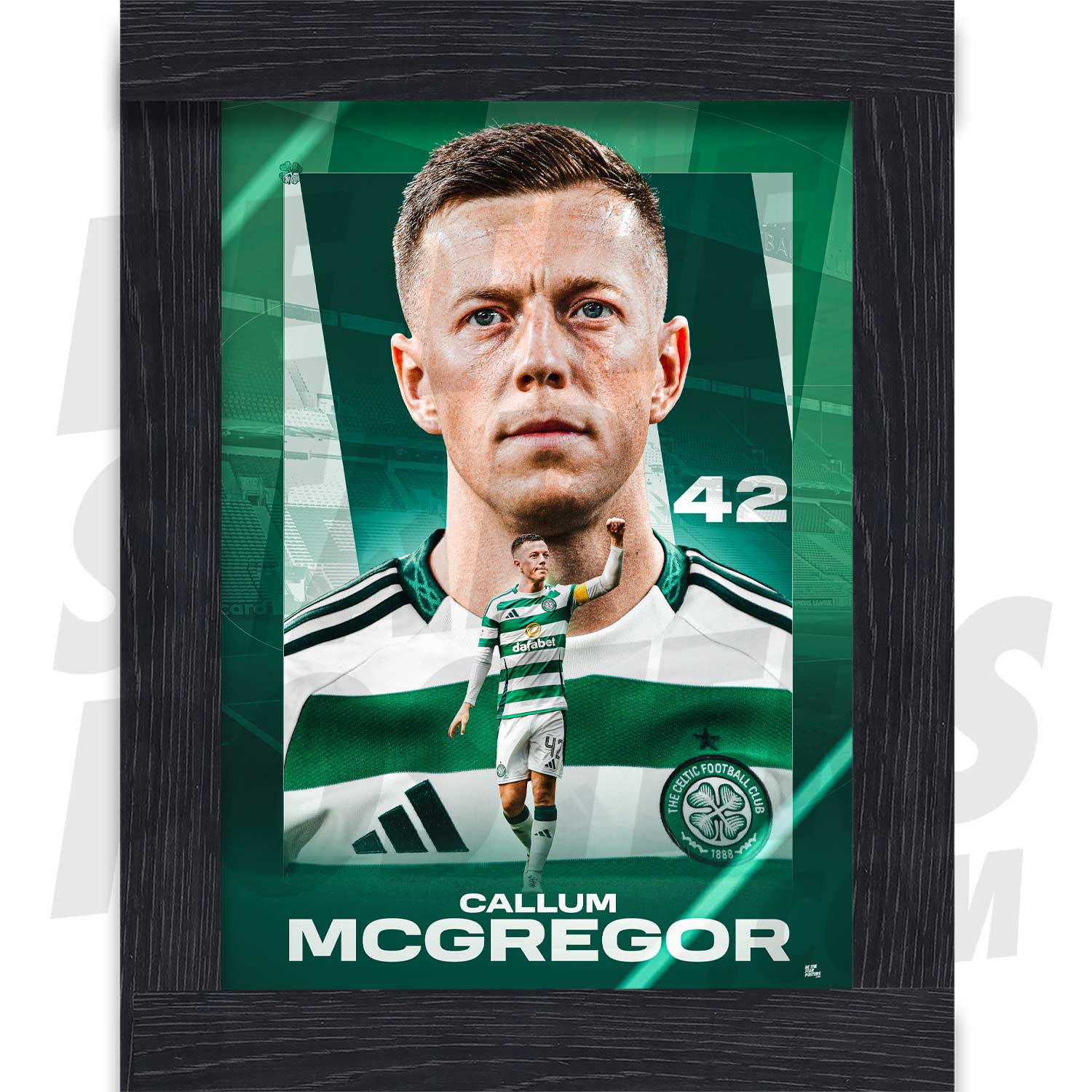Celtic FC McGregor 24/25 Action Poster