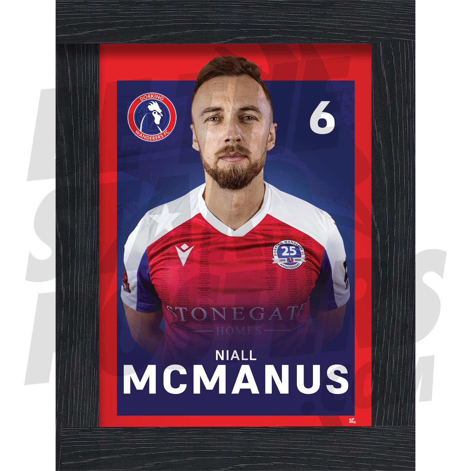 Dorking Wanderers FC McManus 24/25 Headshot Poster