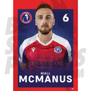 Dorking Wanderers FC McManus 24/25 Headshot Poster