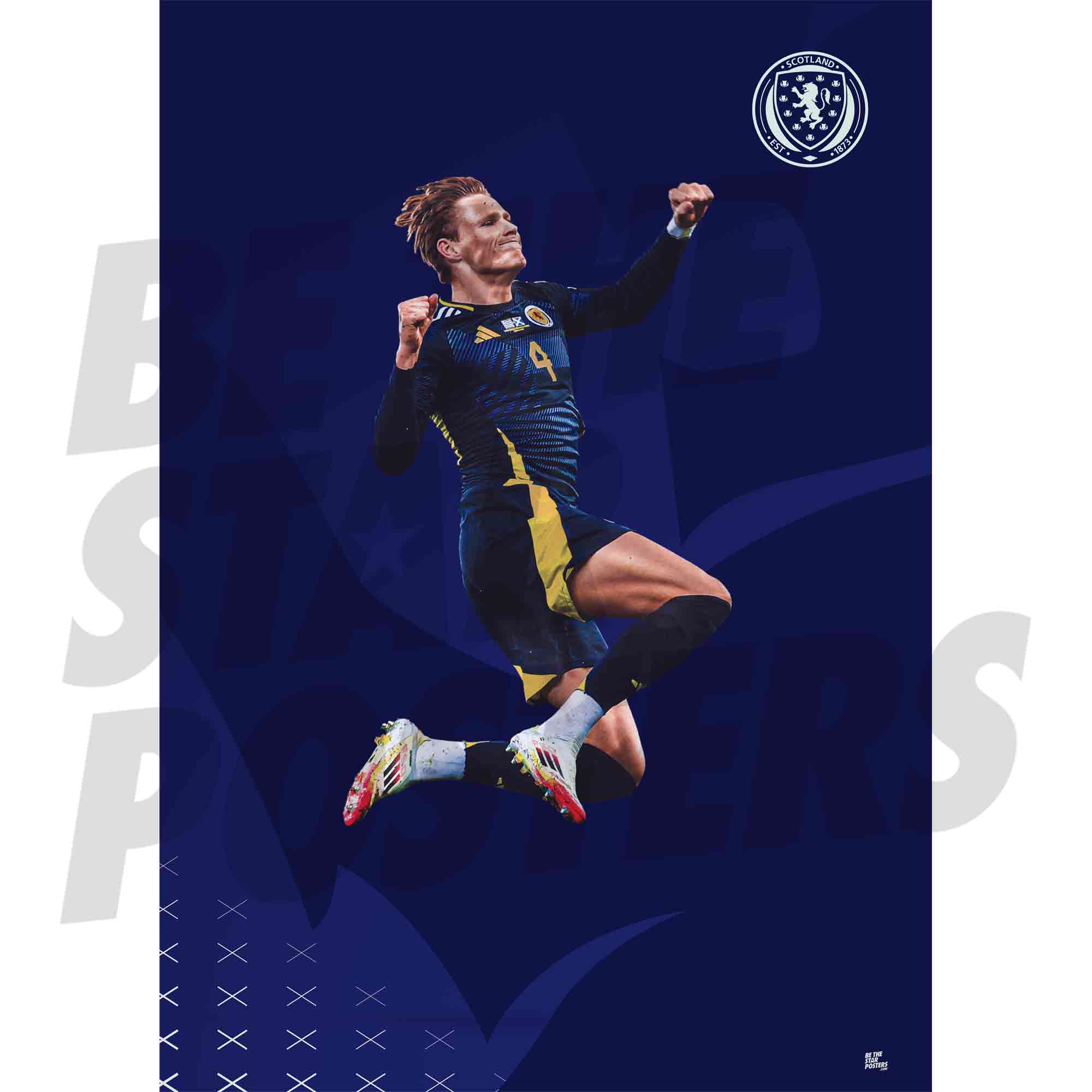Scotland Scott McTominay 25/26 Action Poster