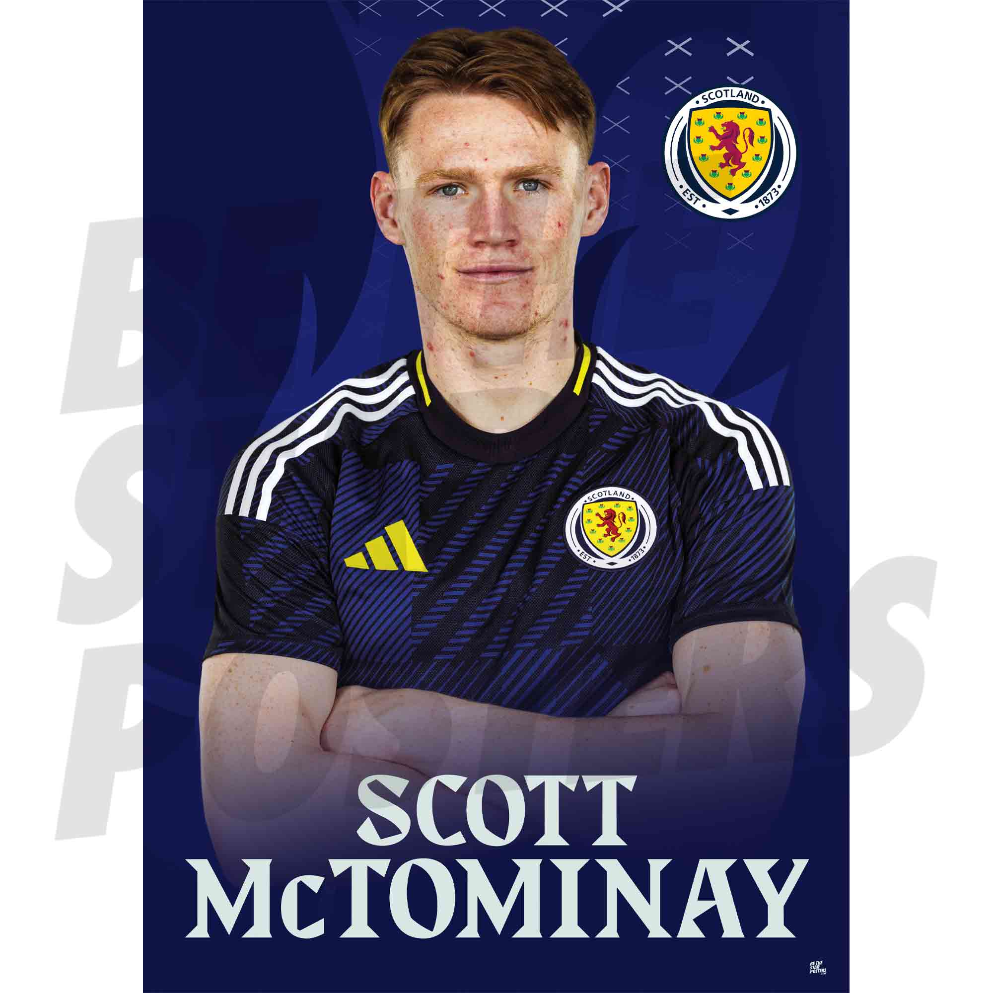 Scotland Scott McTominay 25/26 Home Headshot Poster