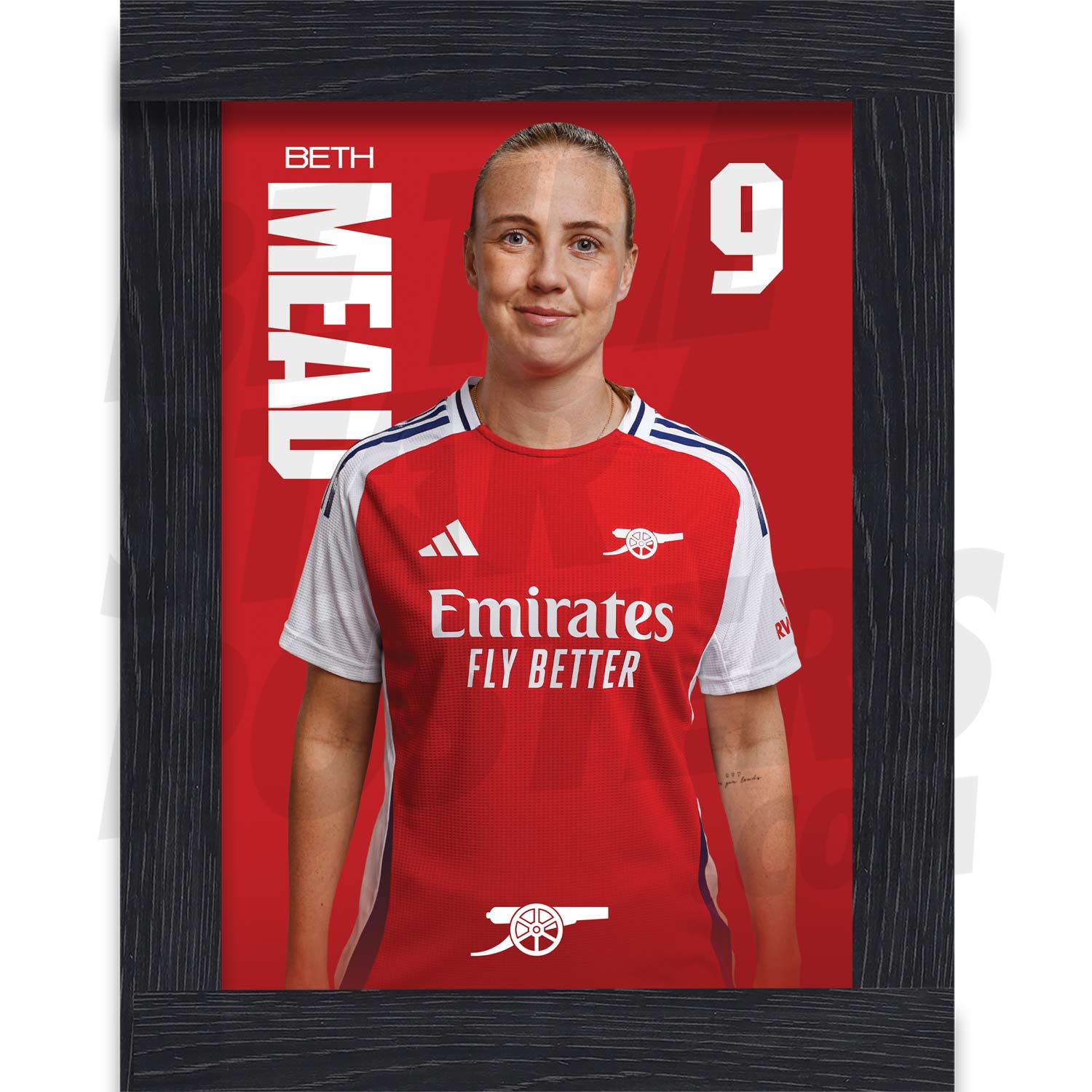Arsenal FC Mead 24/25 Headshot Poster