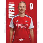 Arsenal FC Mead 24/25 Headshot Poster