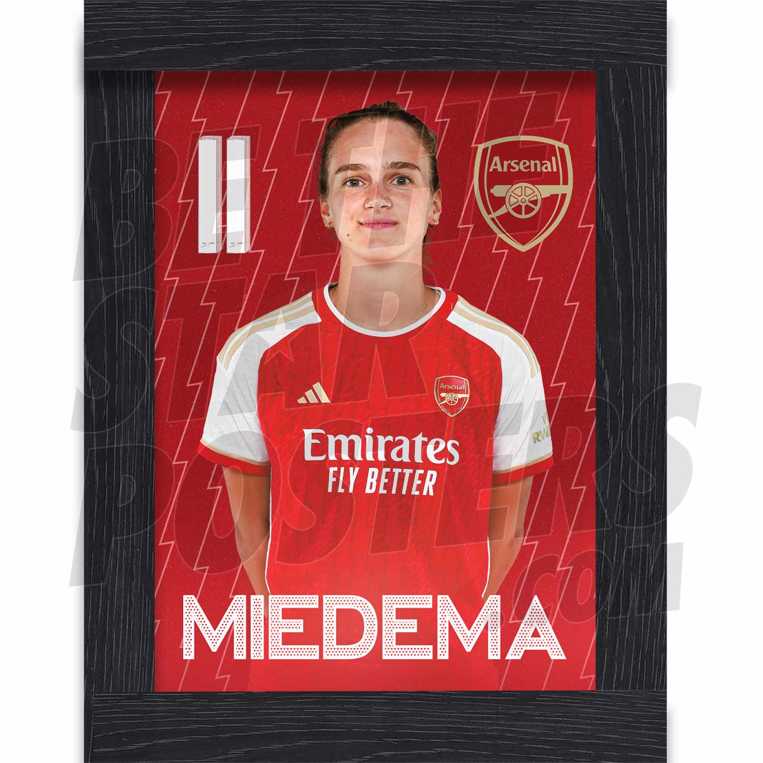 Arsenal Women FC Miedema 23/24 Headshot Poster