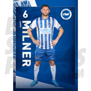 Brighton & Hove Albion FC Milner 24/25 Headshot Poster