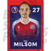 Dorking Wanderers FC Milsom 24/25 Headshot Poster