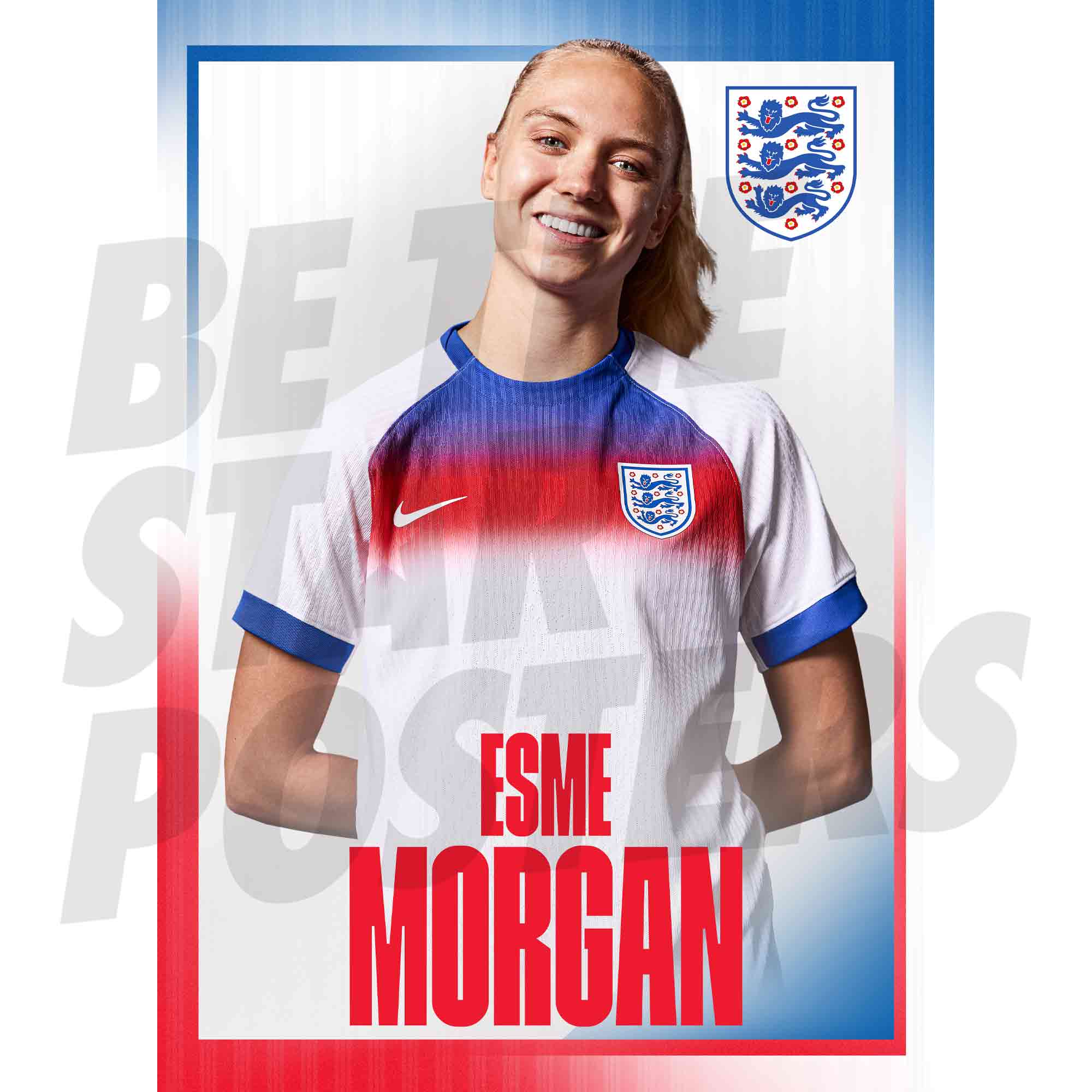 Lionesses Morgan 25/26 Home Headshot Poster
