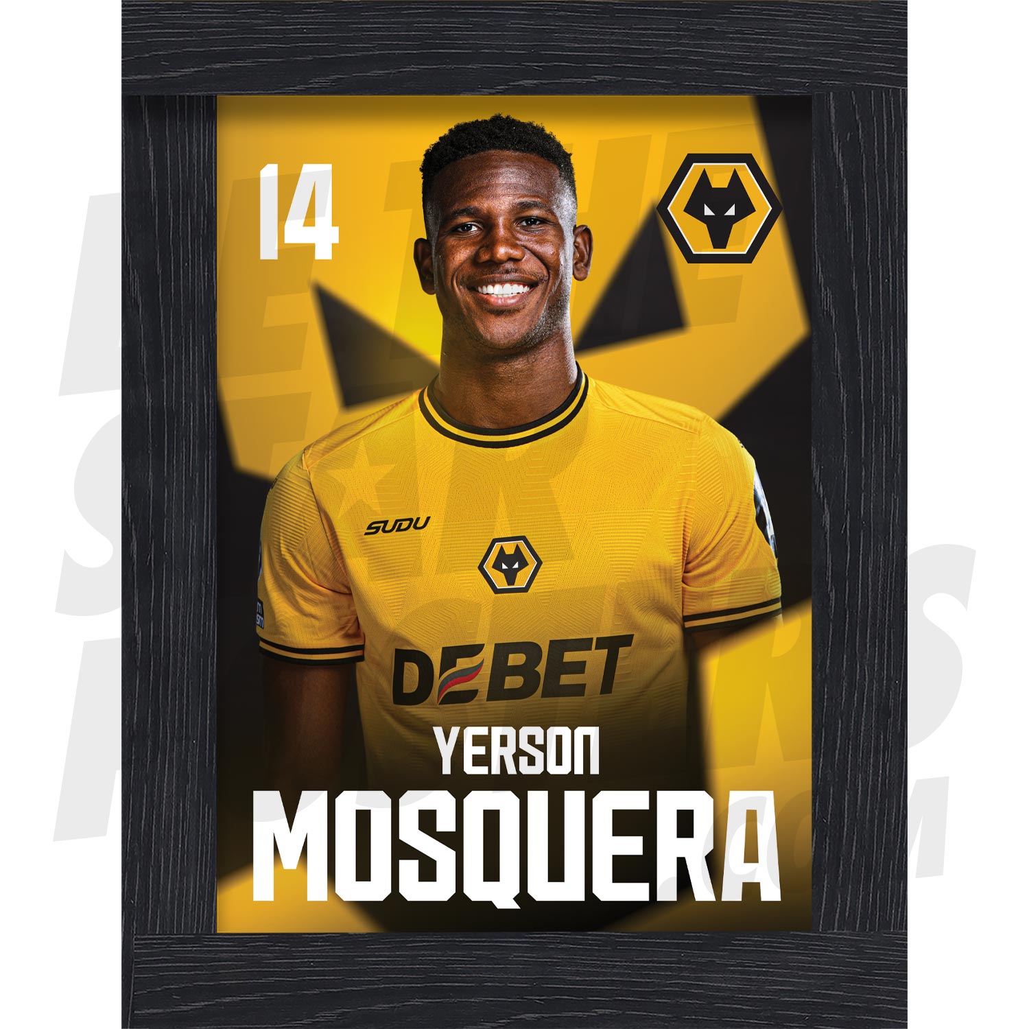 Wolverhampton Wanderers FC Mosquera 24/25 Headshot Poster