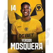 Wolverhampton Wanderers FC Mosquera 24/25 Headshot Poster