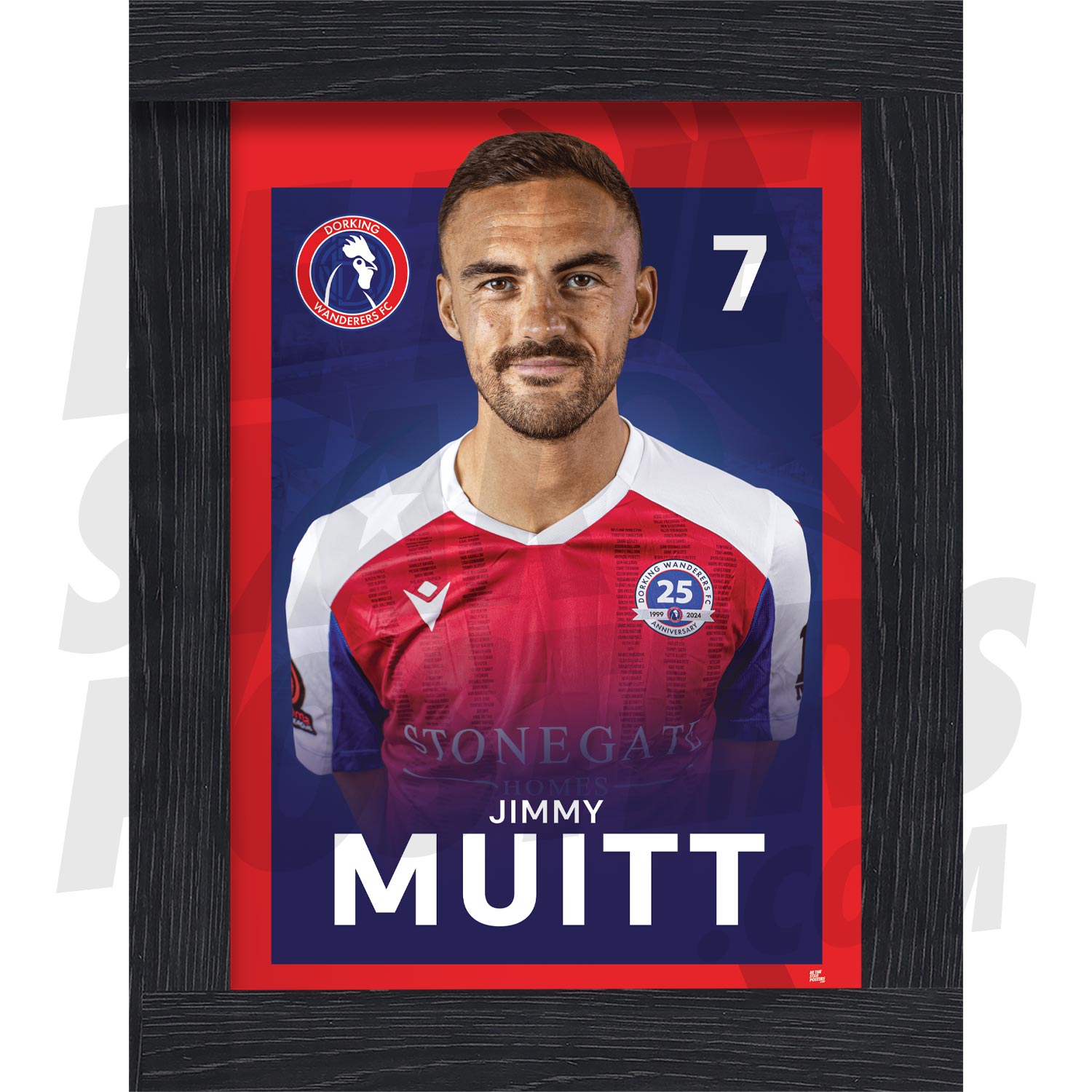 Dorking Wanderers FC Muitt 24/25 Headshot Poster