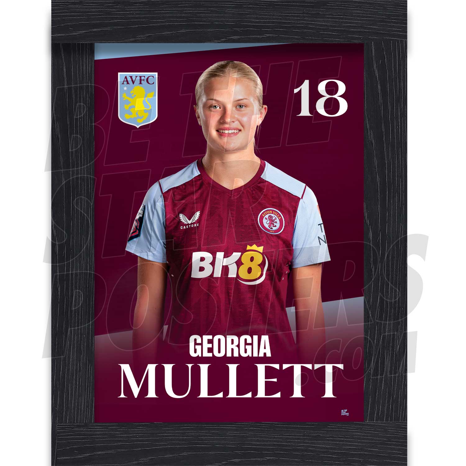 Aston Villa FC Georgia Mullett 23/24 Headshot Poster