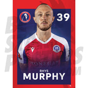 Dorking Wanderers FC Murphy 24/25 Headshot Poster