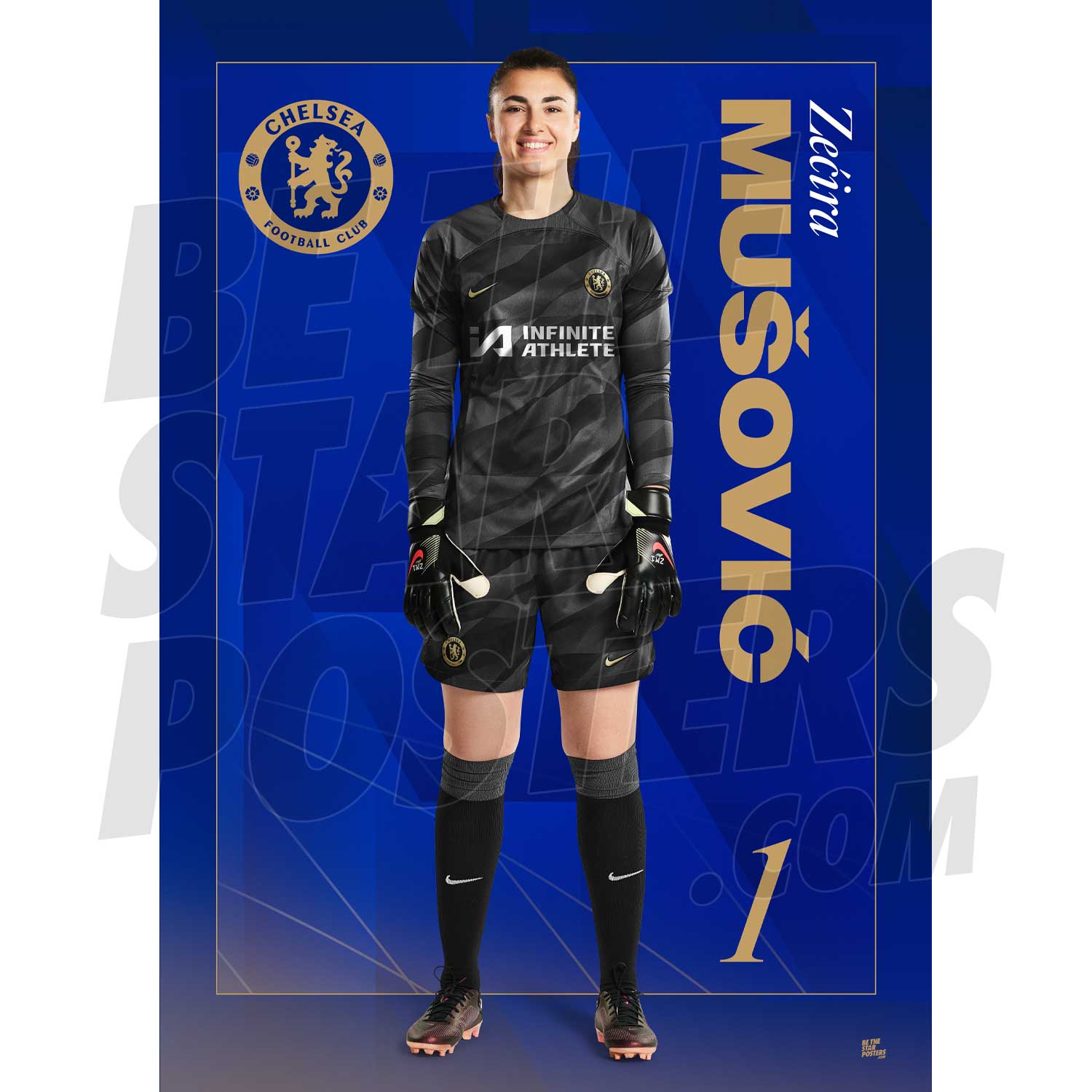 Chelsea FC Musovic 23/24 Headshot Poster