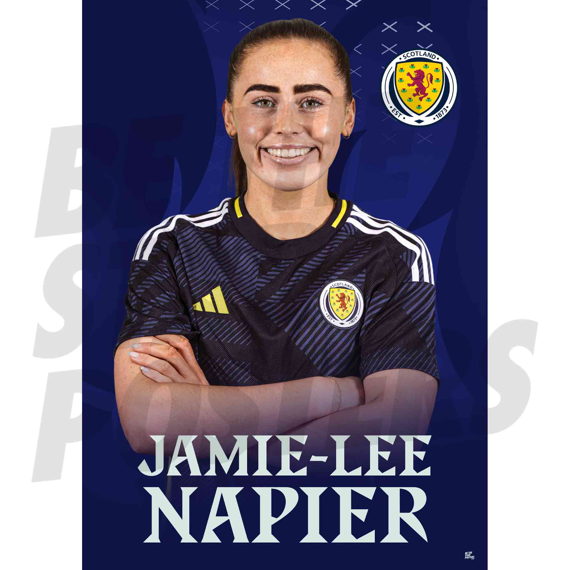 Scotland Jamie-Lee Napier 25/26 Home Headshot Poster