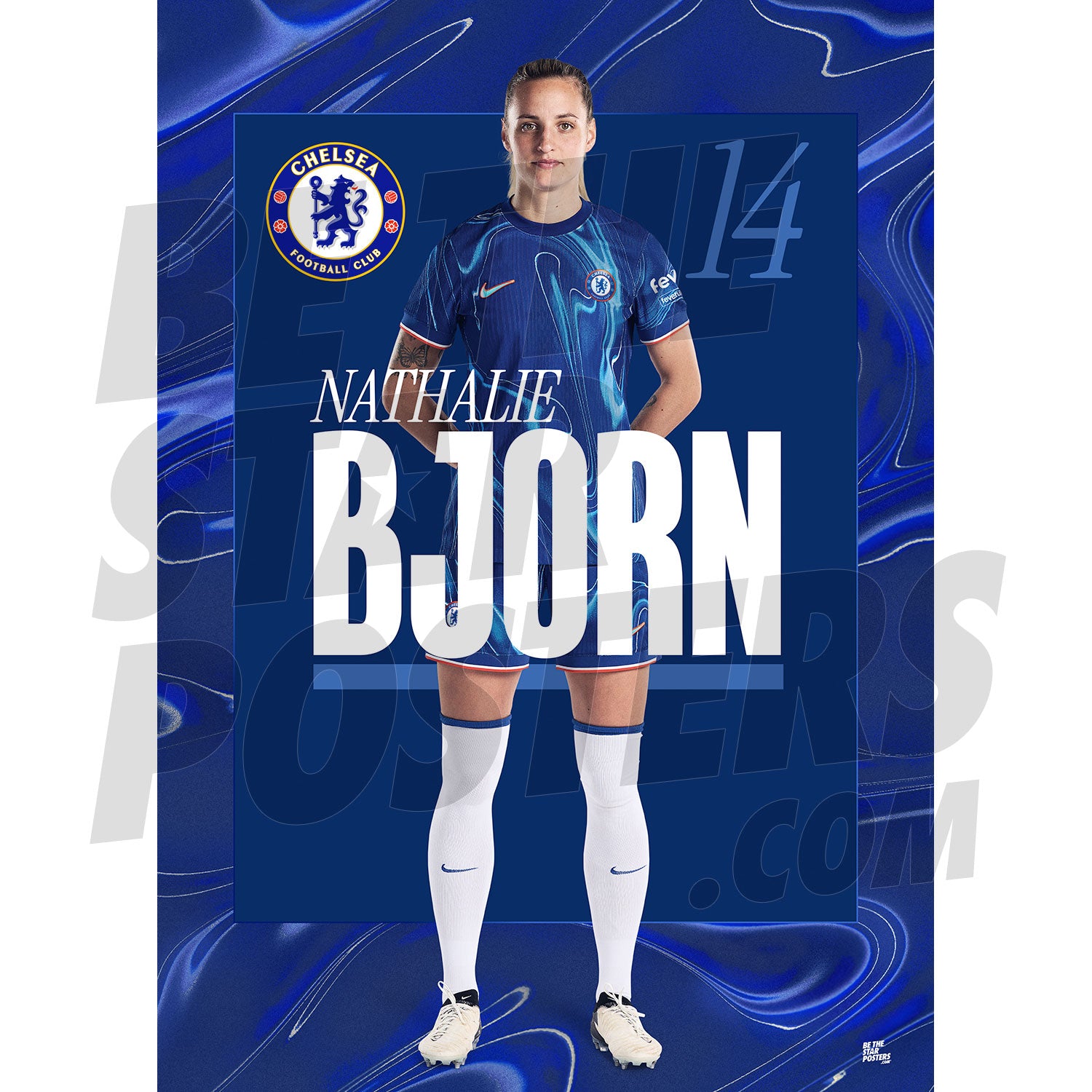 Chelsea FC Bjorn 24/25 Headshot Poster