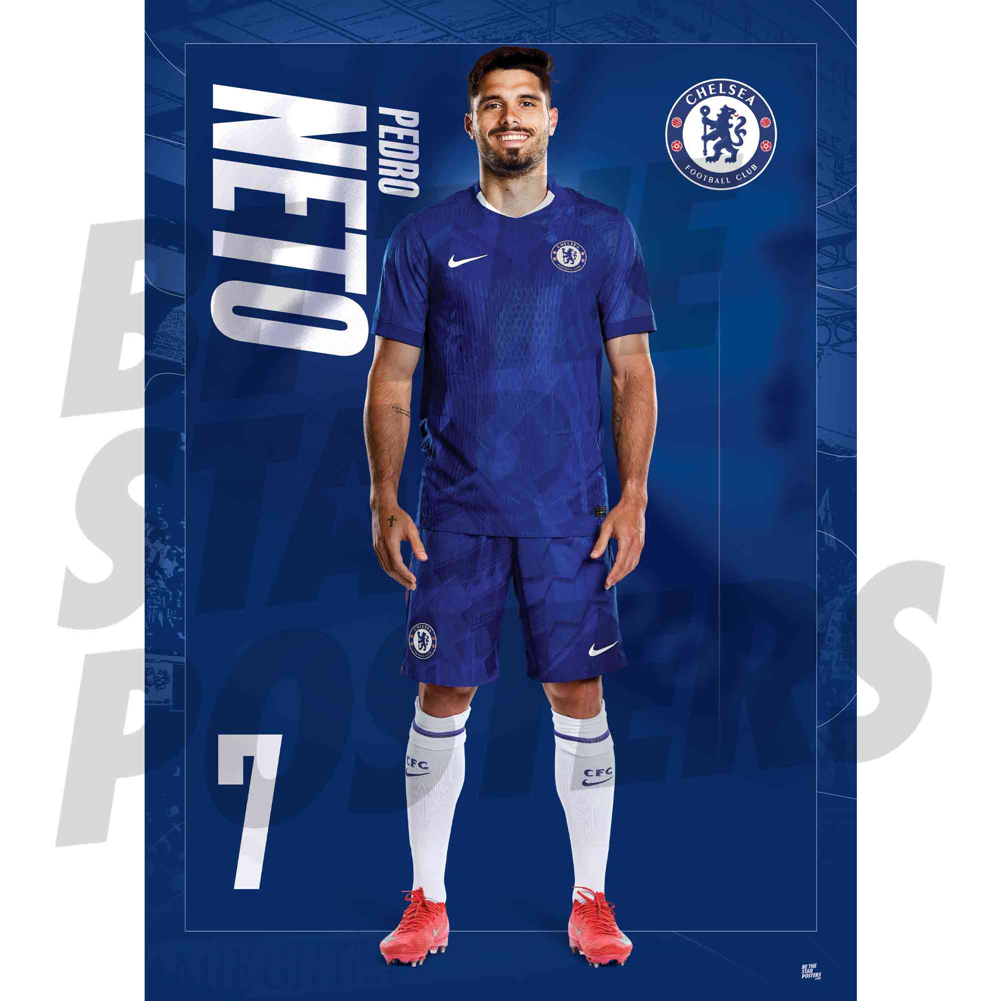 Chelsea FC Neto 25/26 Headshot Poster