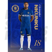 Chelsea FC Nkunku 23/24 Headshot Poster