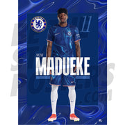 Chelsea FC Madueke 24/25 Headshot Poster