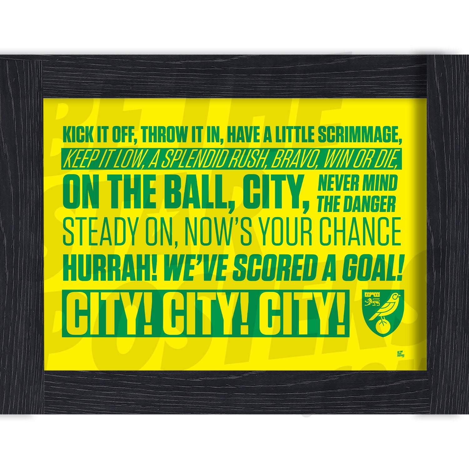 Norwich City FC Chant Poster