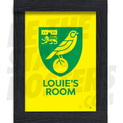 Norwich City FC Personalised Crest Poster