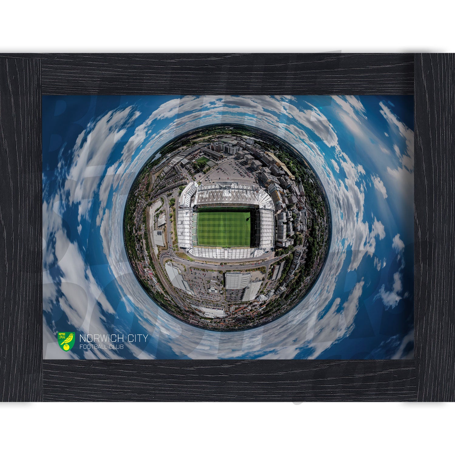 Norwich City FC Stadium Poster