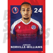Dorking Wanderers FC Norville-Williams 24/25 Headshot Poster