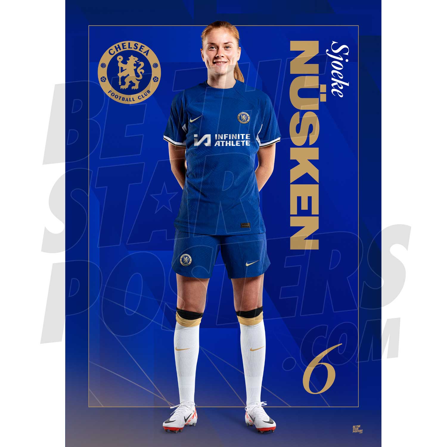 Chelsea FC Nusken 23/24 Headshot Poster
