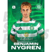 Celtic FC Benjamin Nygren 25/26 Headshot Poster