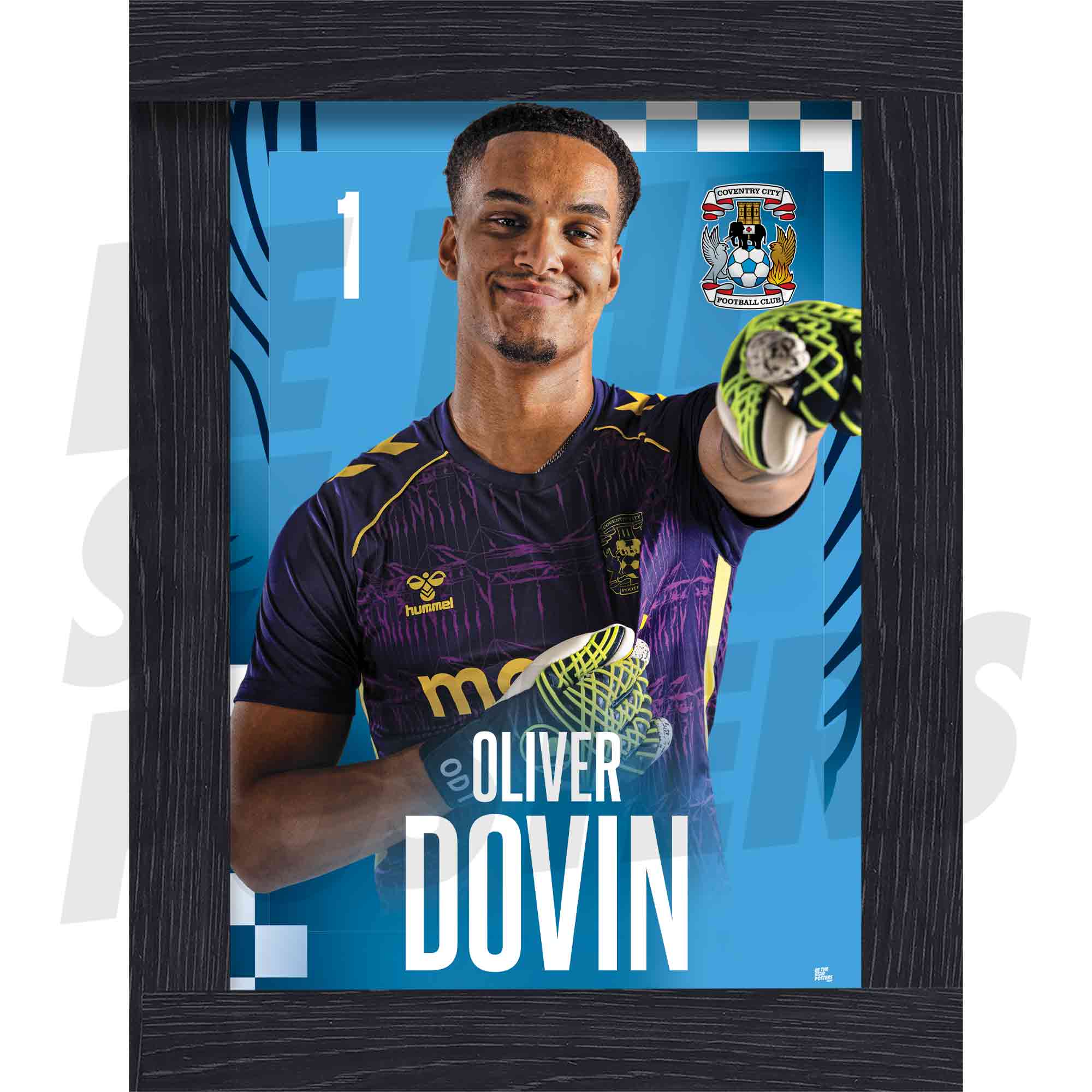 Coventry City FC Oliver Dovin 25/26 Headshot Poster