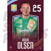 Aston Villa FC Olsen 24/25 Headshot Poster