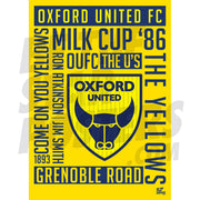 Oxford United FC Word Poster