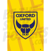 Oxford United FC Crest Graphic Poster