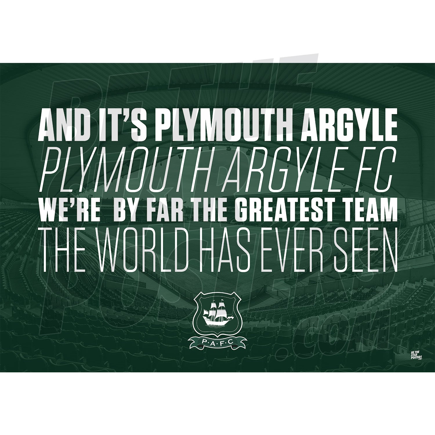 Plymouth Argyle FC Chant Poster