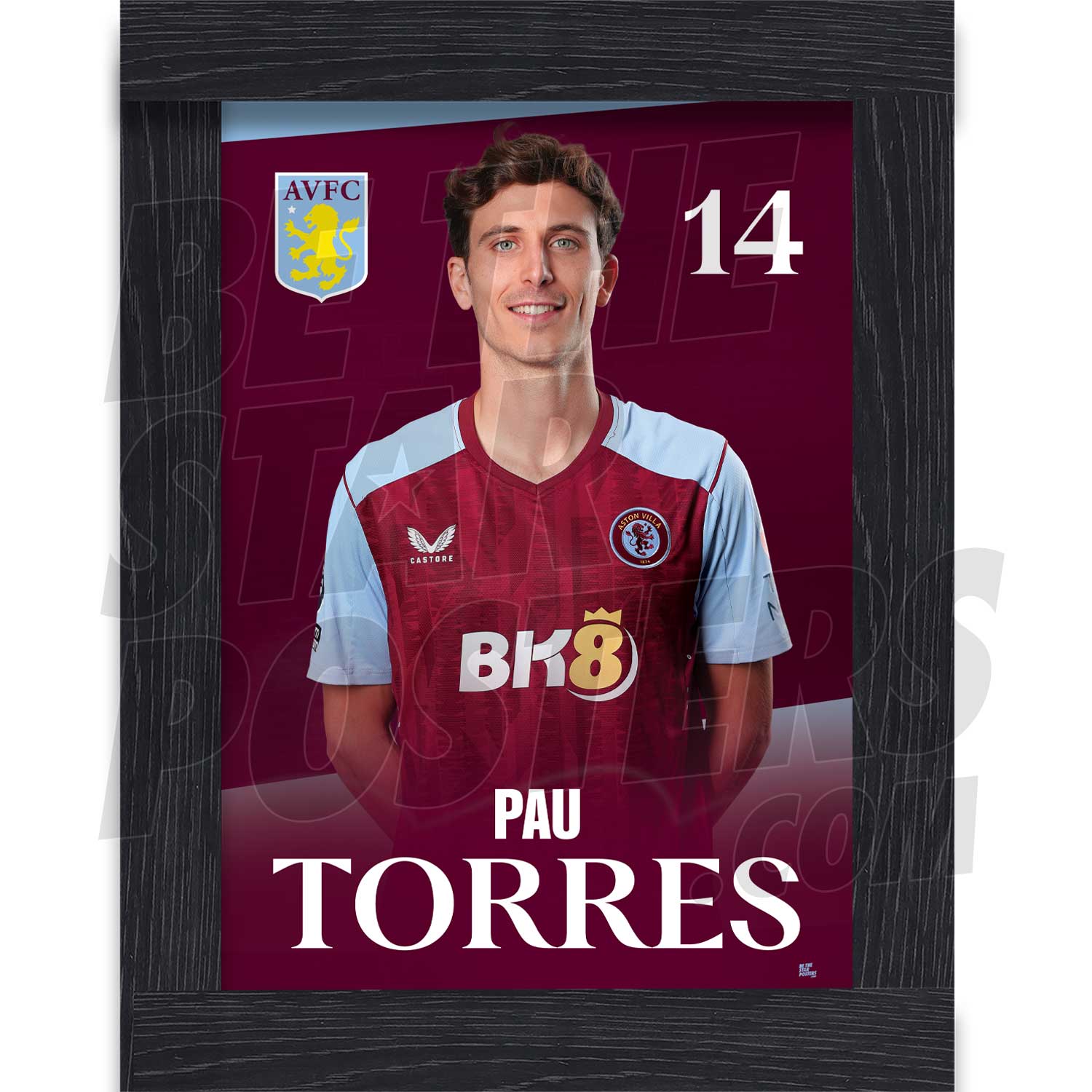 Aston Villa FC Torres 23/24 Headshot Poster