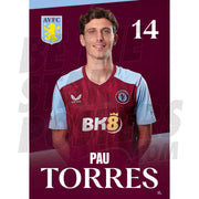 Aston Villa FC Torres 23/24 Headshot Poster