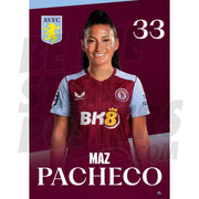 Aston Villa FC Maz Pacheco 23/24 Headshot Poster