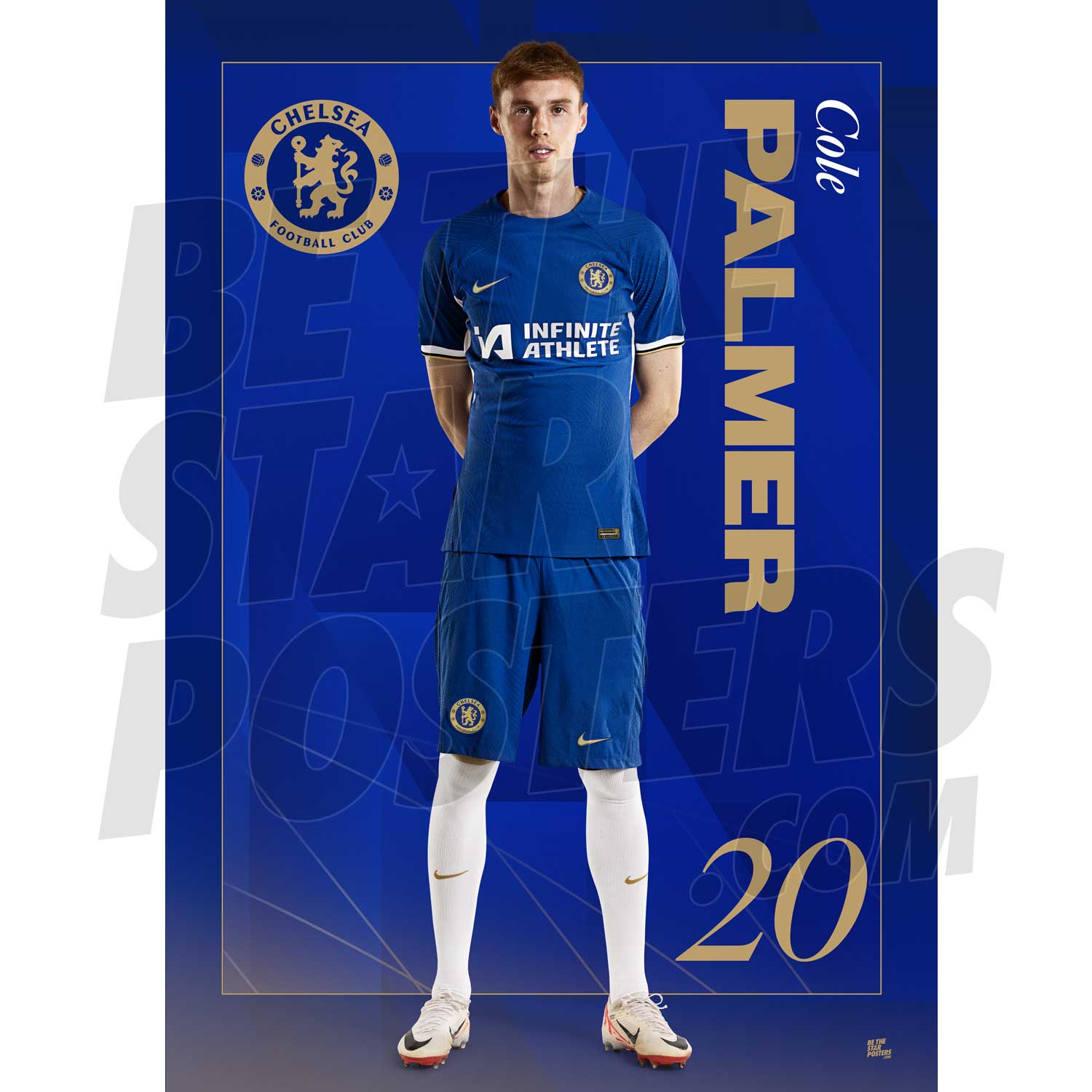 Chelsea FC Palmer 23/24 Headshot Poster