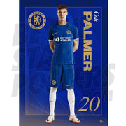 Chelsea FC Palmer 23/24 Headshot Poster