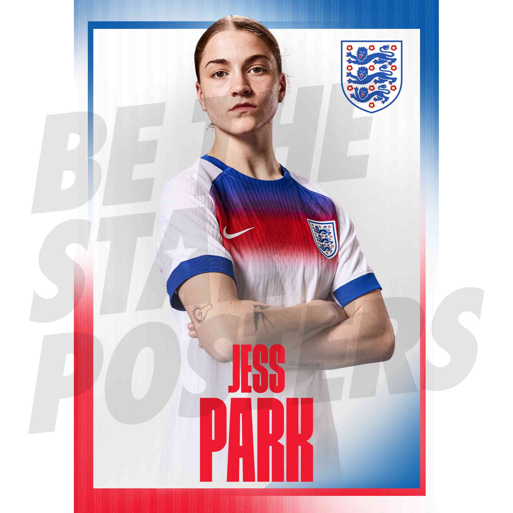 Lionesses Park 25/26 Home Headshot Poster