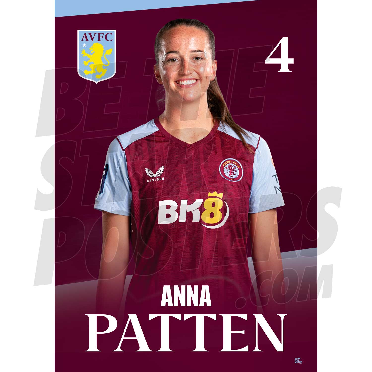 Aston Villa FC Anna Patten 23/24 Headshot Poster