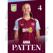 Aston Villa FC Anna Patten 23/24 Headshot Poster