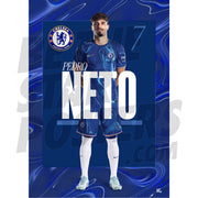 Chelsea FC Neto 24/25 Headshot Poster