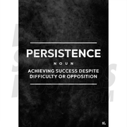 Persistence Gym Art Poster