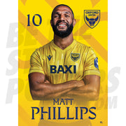 Oxford United FC Phillips 24/25 Headshot Poster