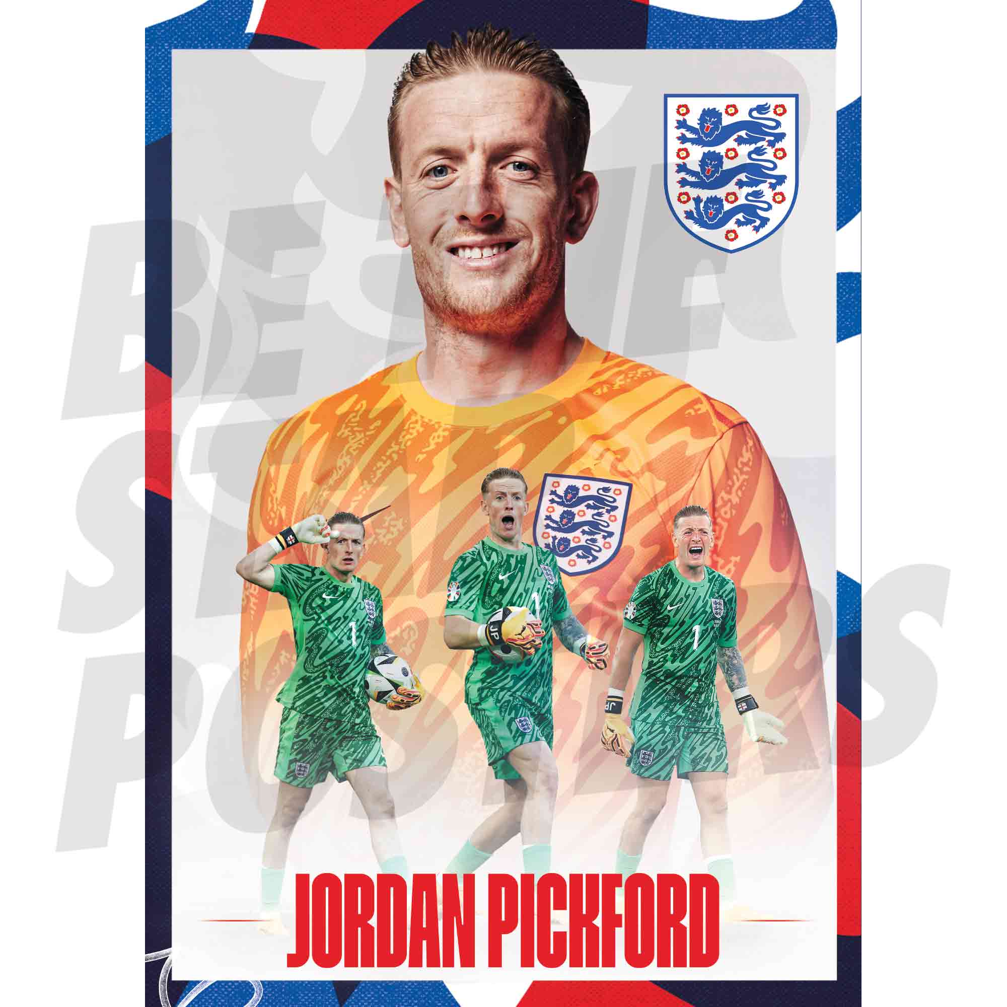 England Pickford 24/25 Action Poster