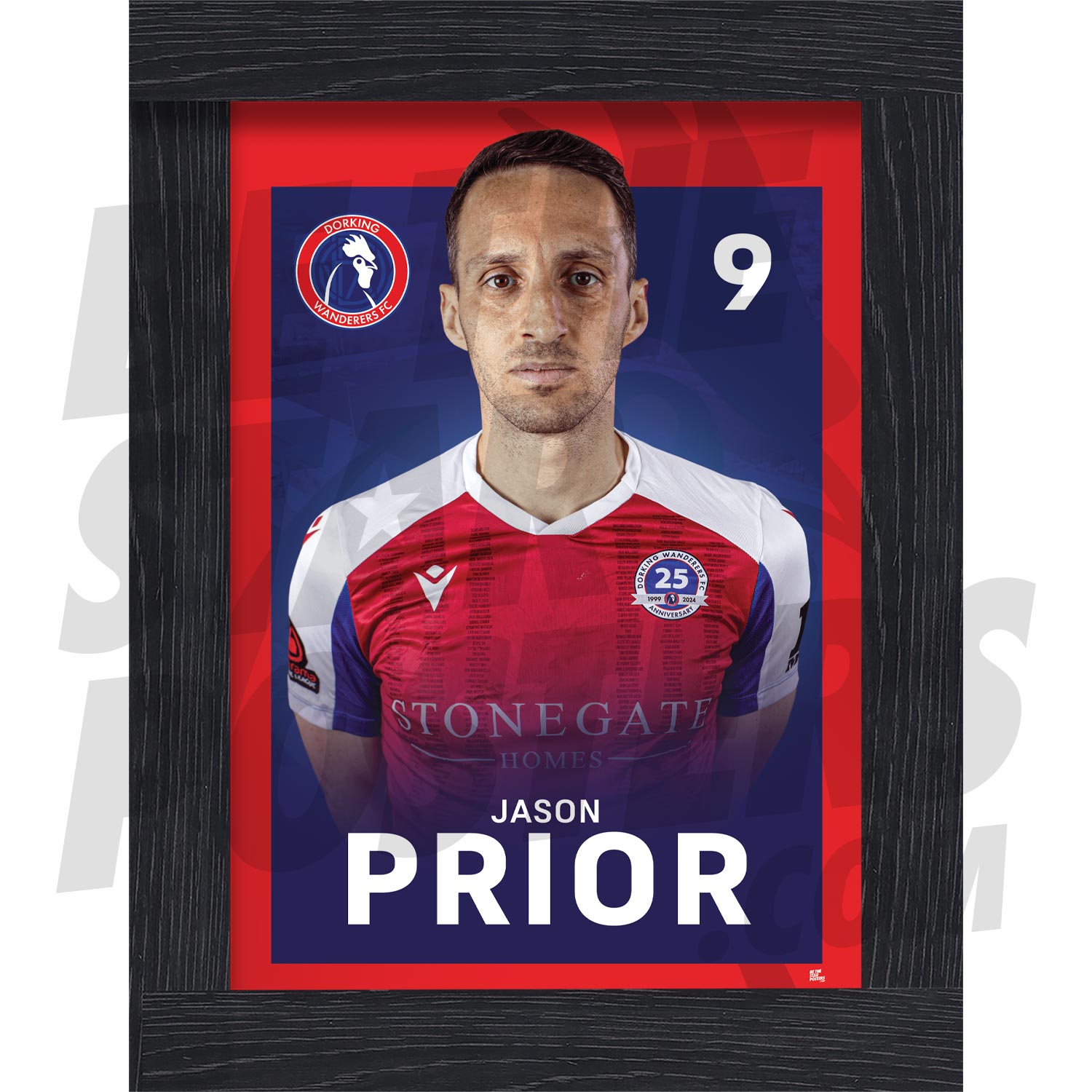 Dorking Wanderers FC Prior 24/25 Headshot Poster