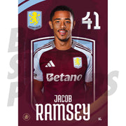 Aston Villa FC Ramsey 24/25 Headshot Poster