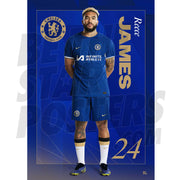 Chelsea FC James 23/24 Headshot Poster