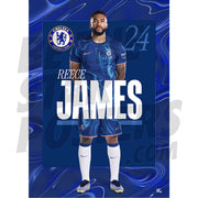 Chelsea FC James 24/25 Headshot Poster