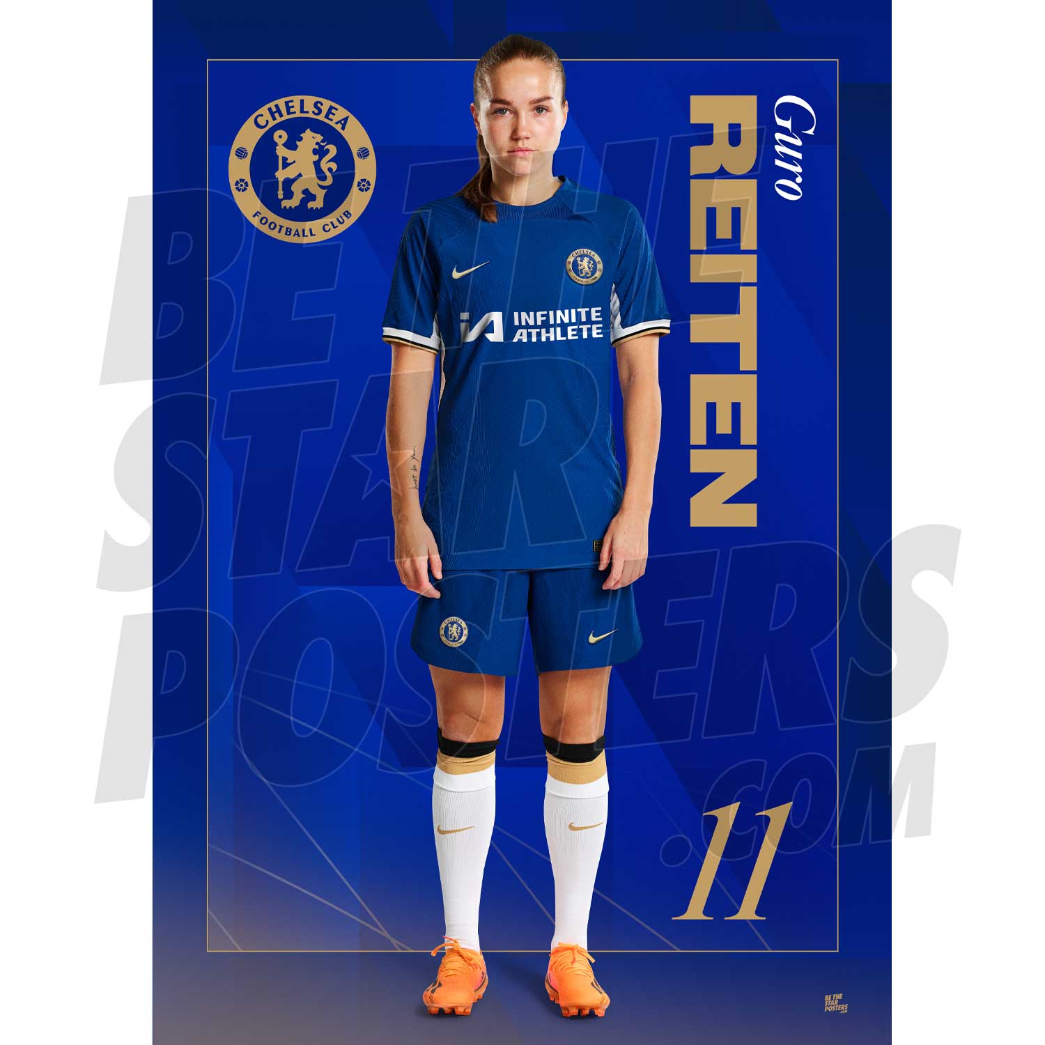 Chelsea FC Reiten 23/24 Headshot Poster